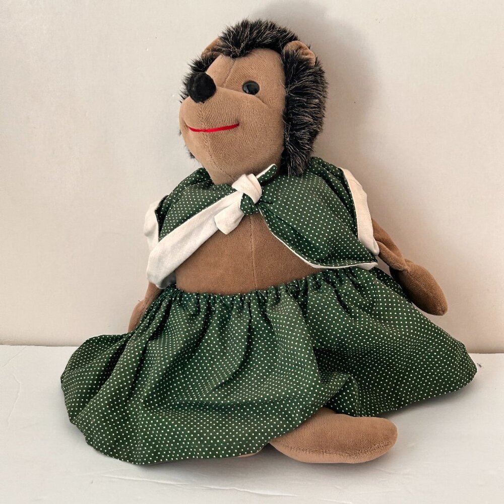 Hedgehog Plush Dresdner Kunstlerpuppen 1970s Made Germany Vintage Stuffed Animal